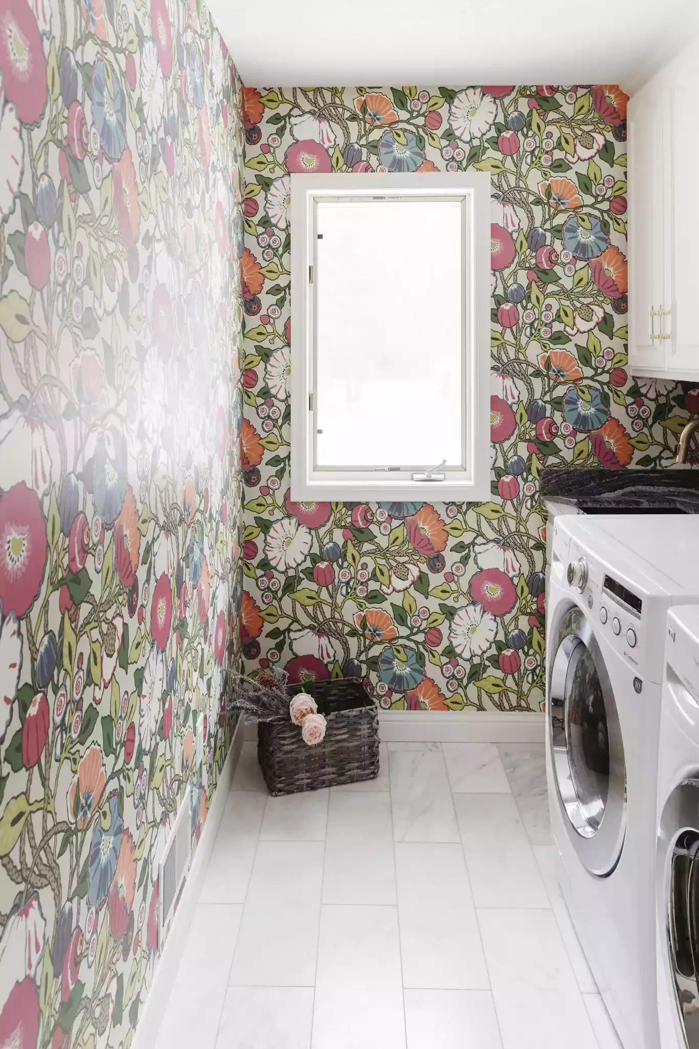 Try Bold Floral Wallpaper