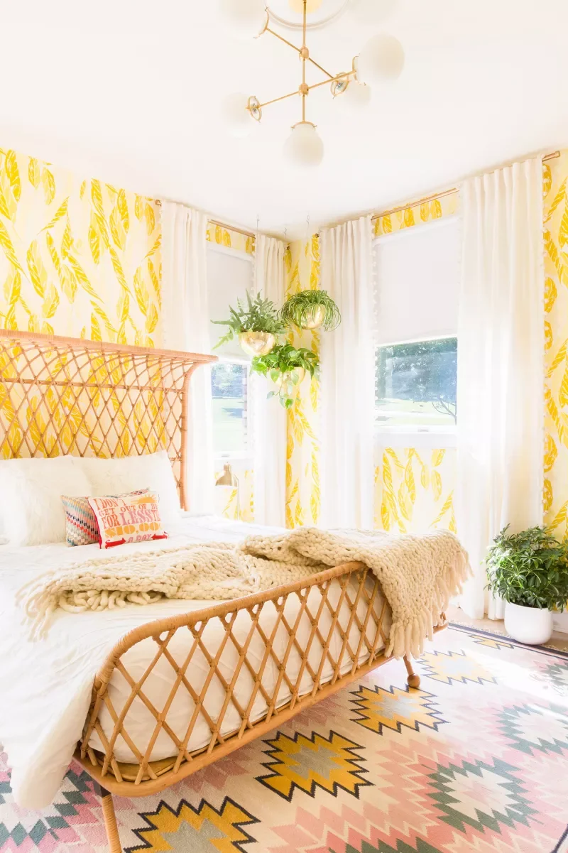 Try a Statement Rattan Bed