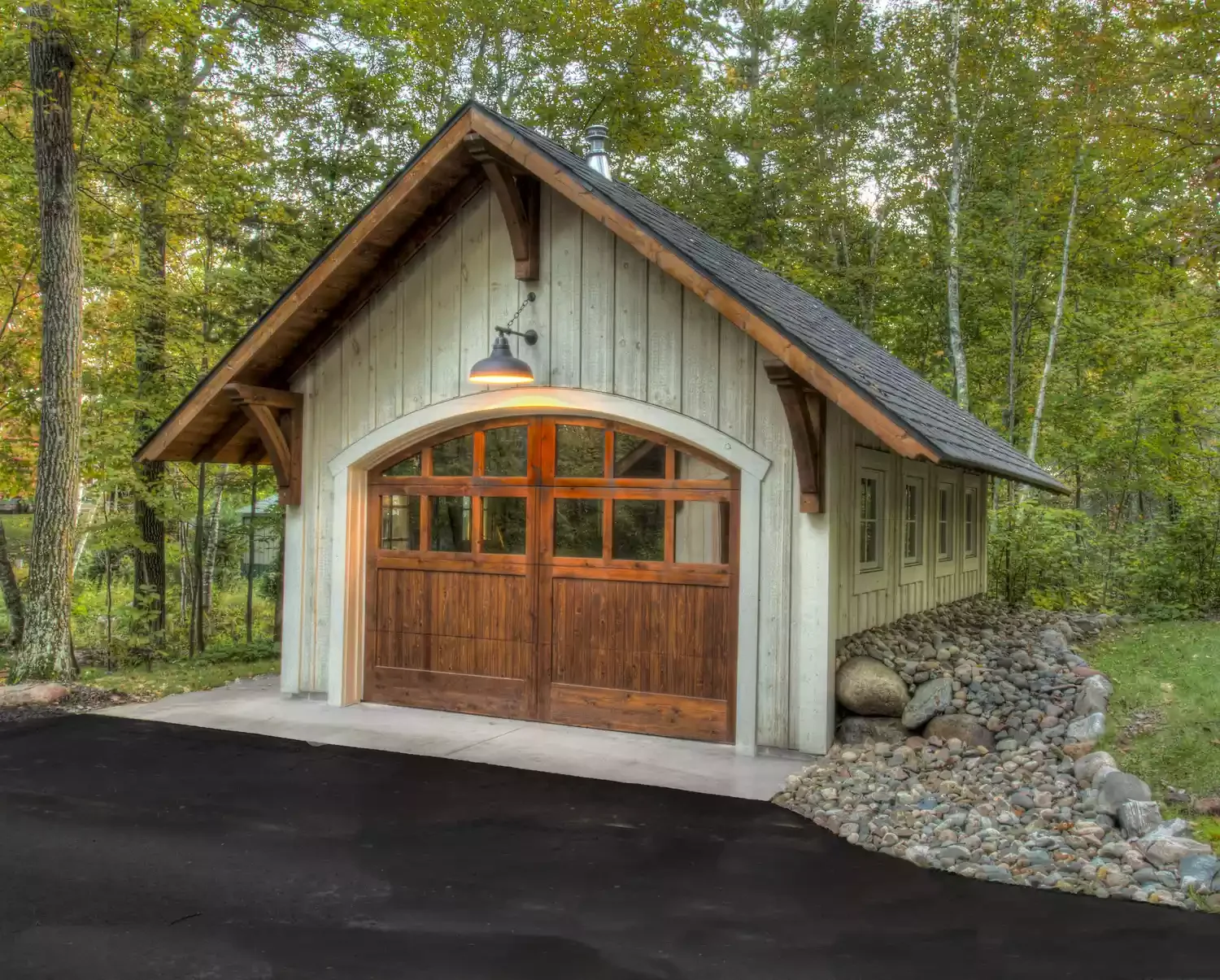 Try a Tudor-Inspired Garage
