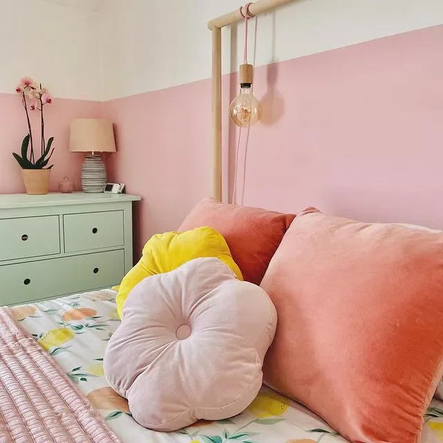 Two-Tone Pink Room