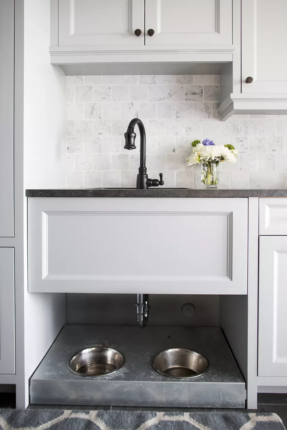 Under-Sink Dog Food Station