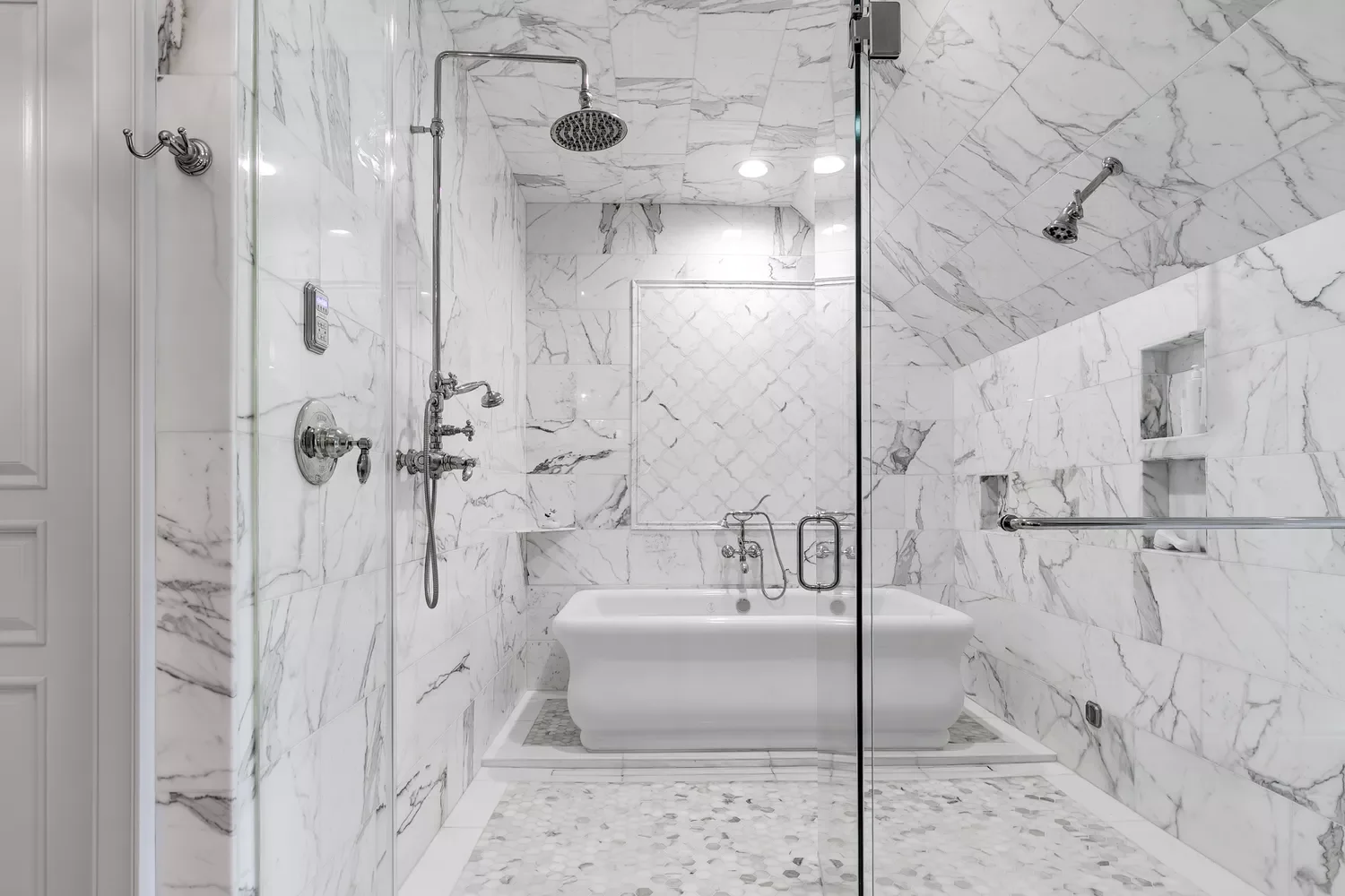 Use Large Marble Tiles