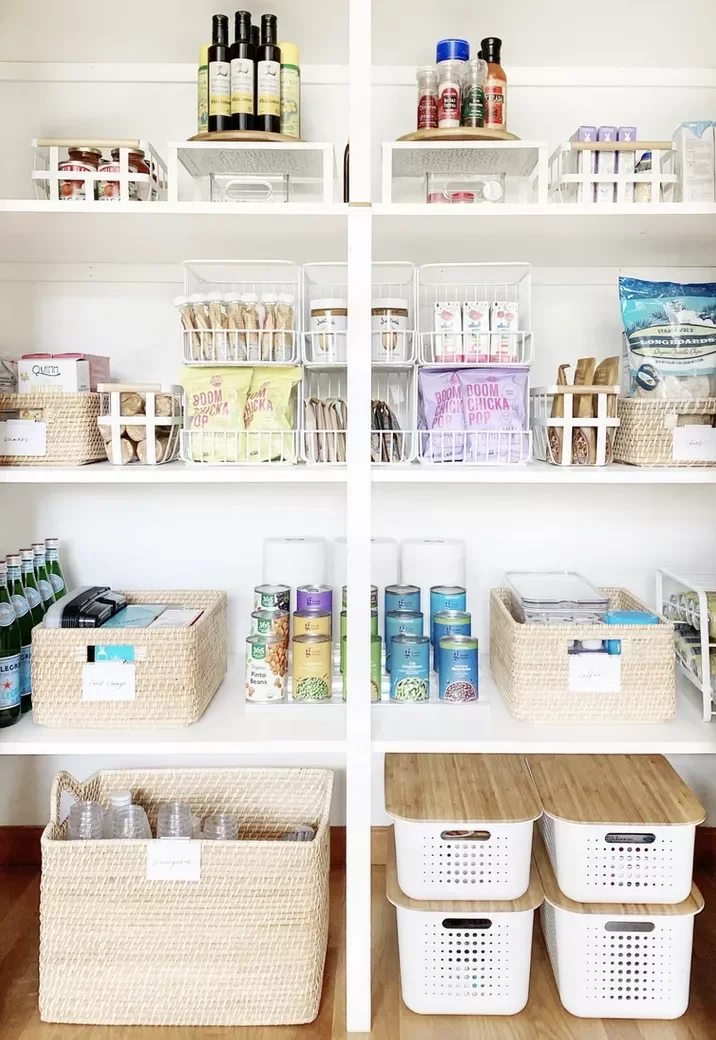 Use Stacking Baskets