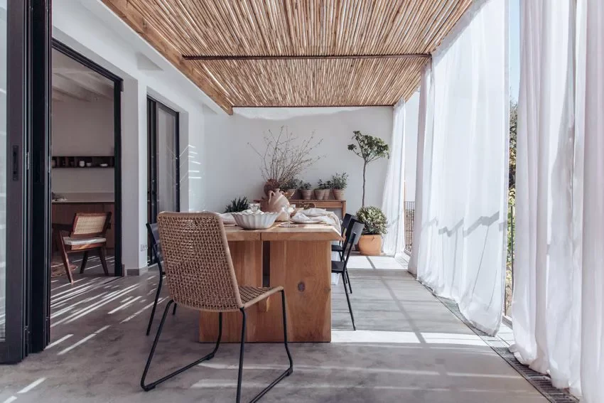 Use a Bamboo Roof Panel