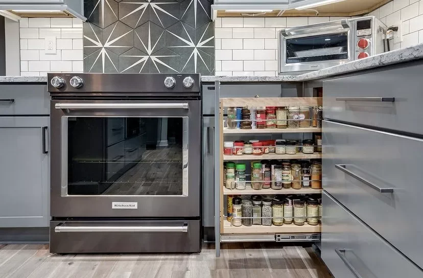 Use a Corner Cabinet