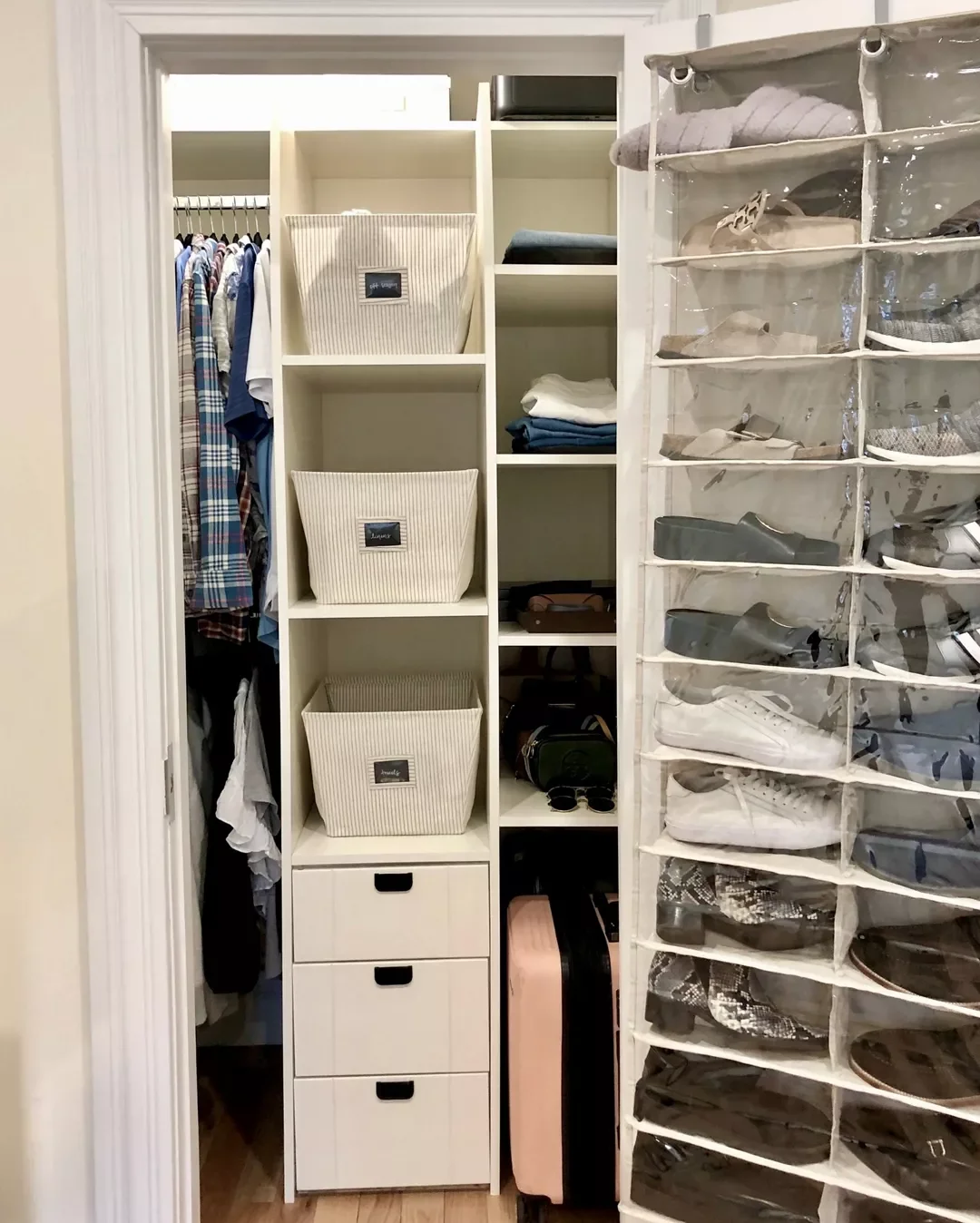 Use a Shoe Rack With Pockets