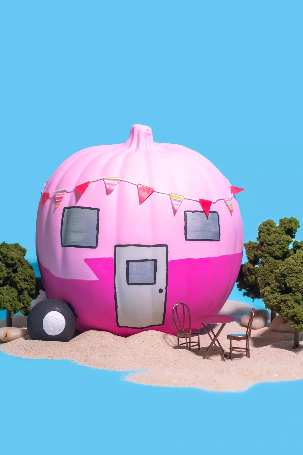 Vintage Trailer Pumpkin