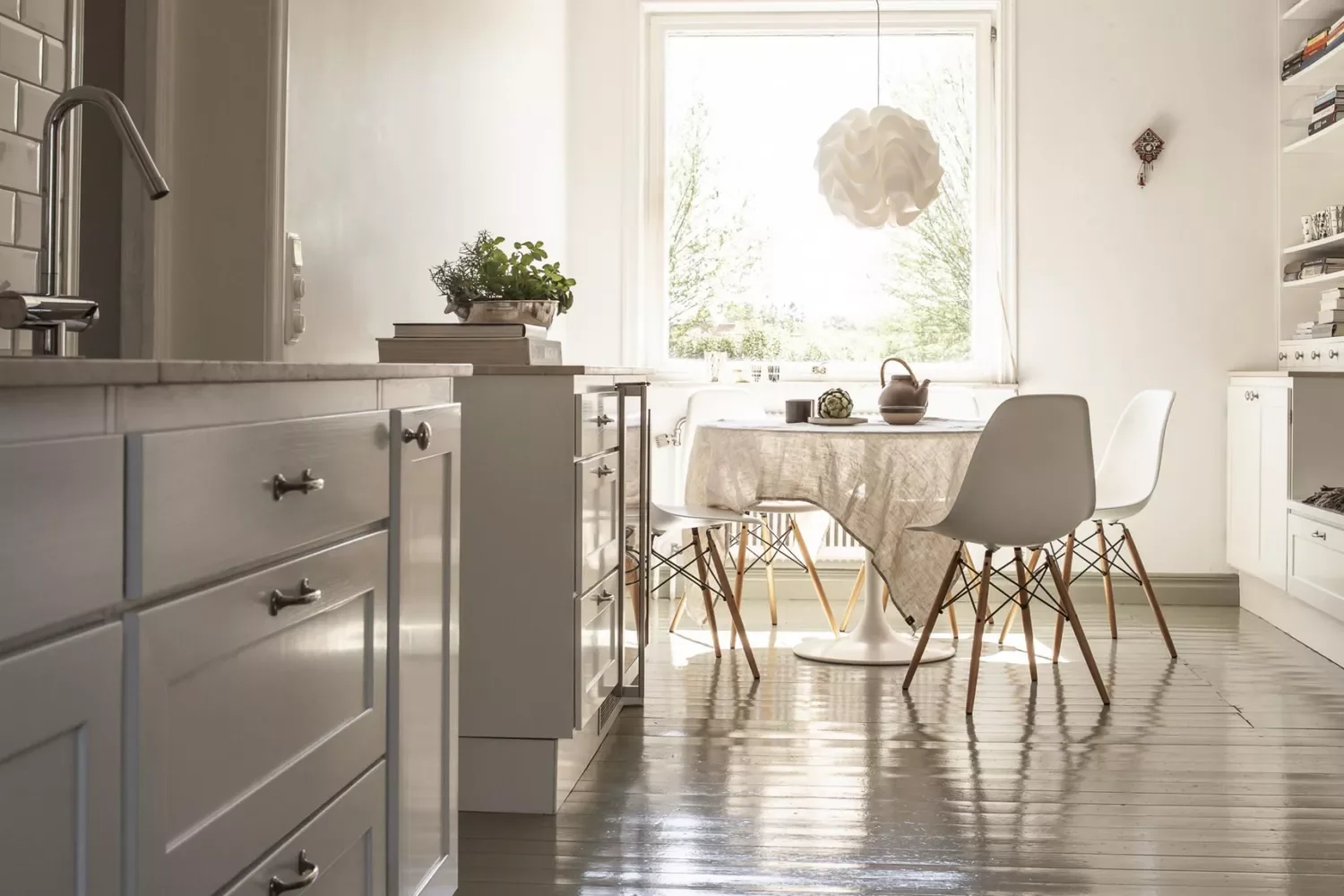 White Pendant Light