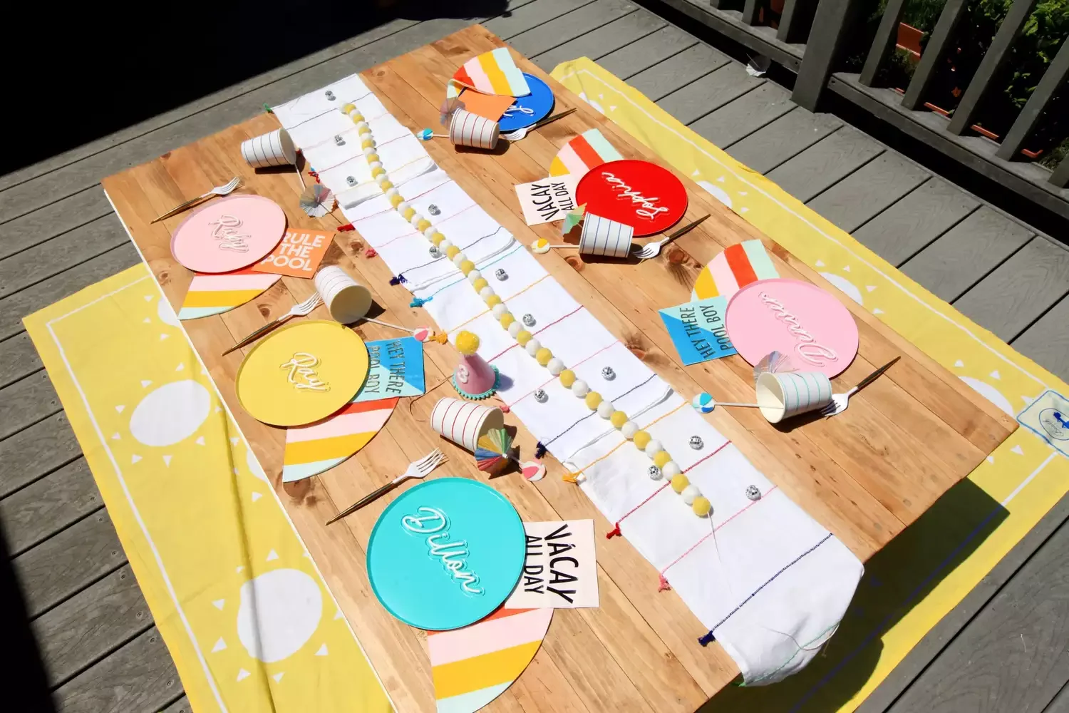 White Table Runner