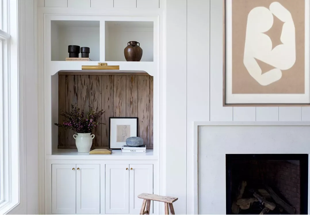 Wood-Backed Built-ins