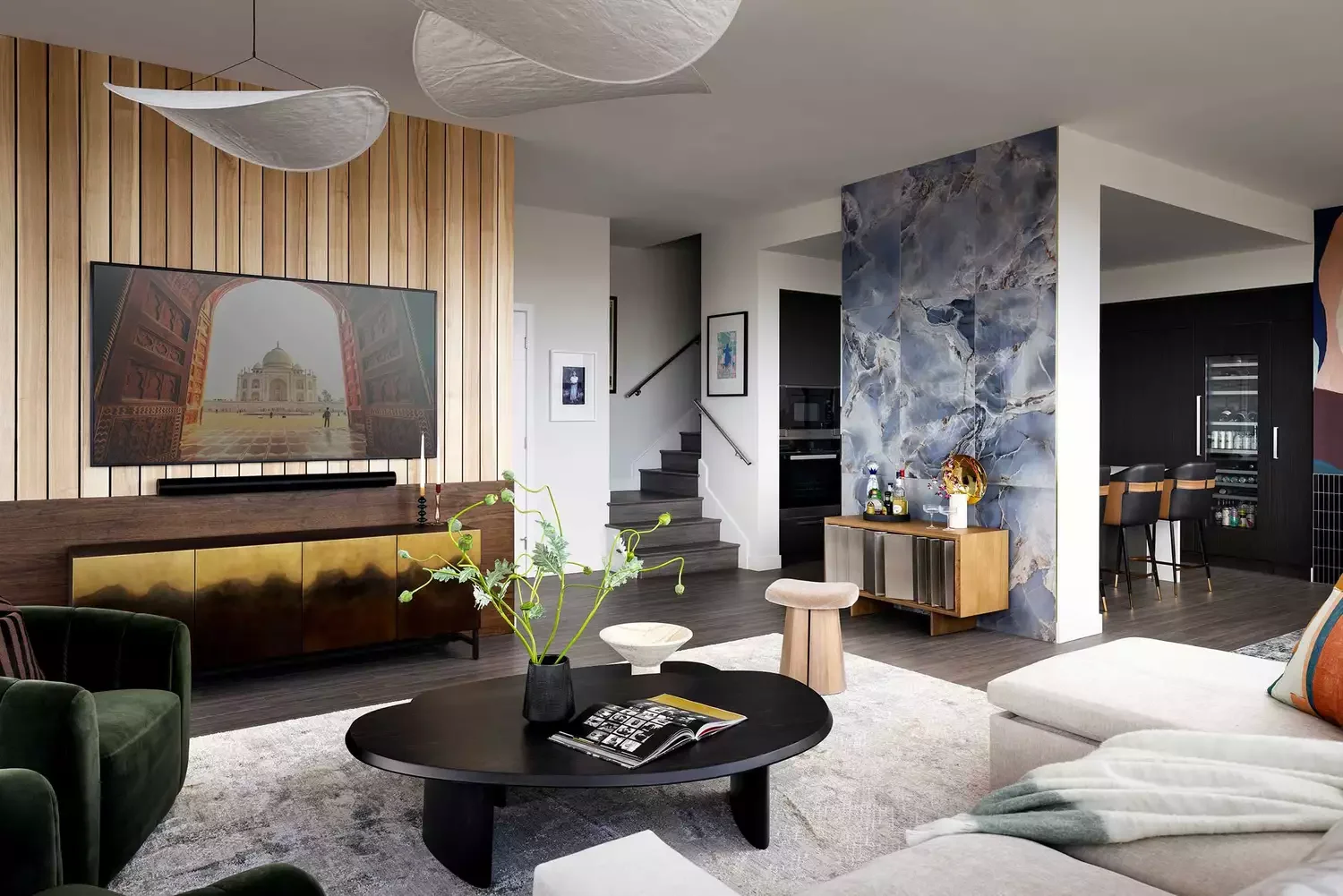 Wood Clad TV Wall