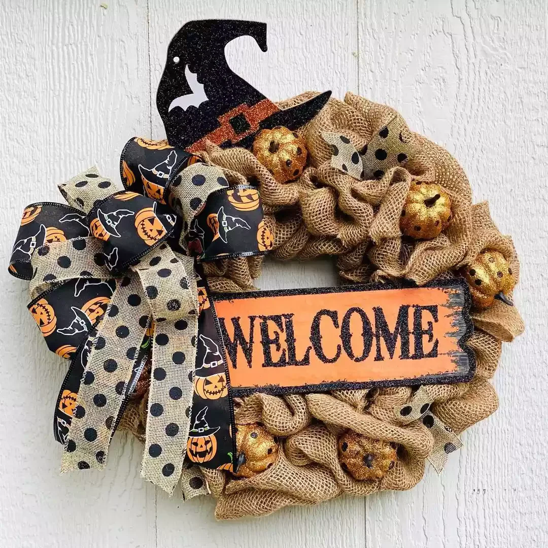 Woven Halloween Wreath
