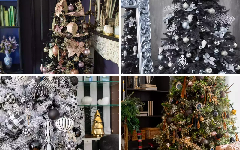 22 Bold Black Christmas Tree Ideas for Unique Holiday Style