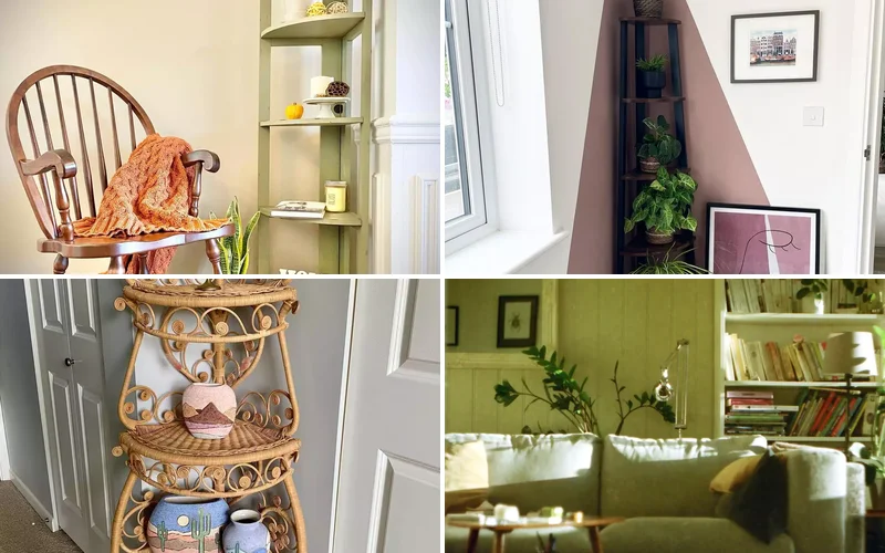 45 Creative Corner Shelf Ideas for Stylish Home Organization