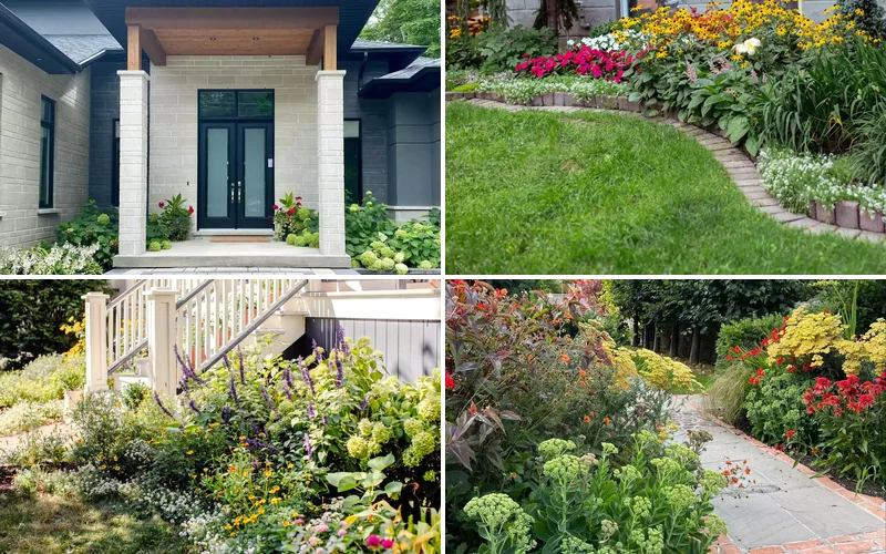 34 Beautiful Front Yard Flower Bed Ideas to Boost Curb Appeal