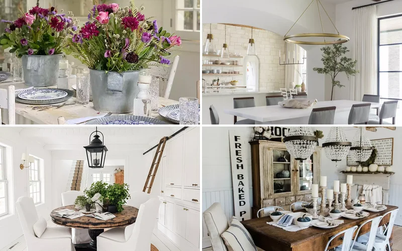 32 Modern Farmhouse Dining Room Ideas for Rustic Warmth