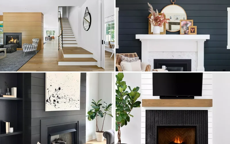 47 Stunning Shiplap Fireplace Ideas for Every Home Style